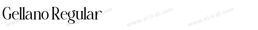 Gellano Regular字体转换